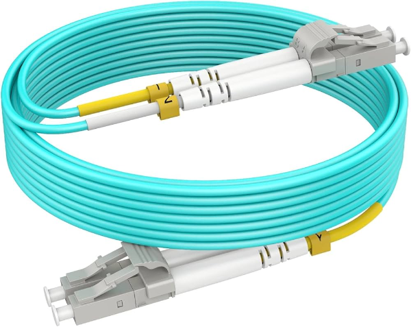 Jarretière fibre LC/LC OS2 monomode duplex 5m — longue distance, gaine LSZH