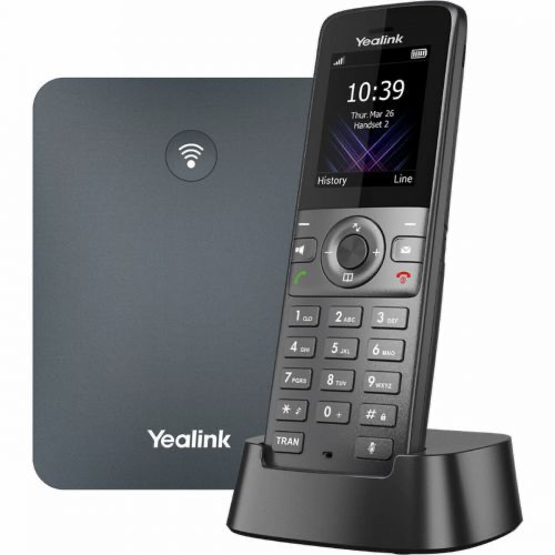 Yealink W73P — Téléphone IP DECT sans fil, base + combiné, mobilité entrepôt/commerce
